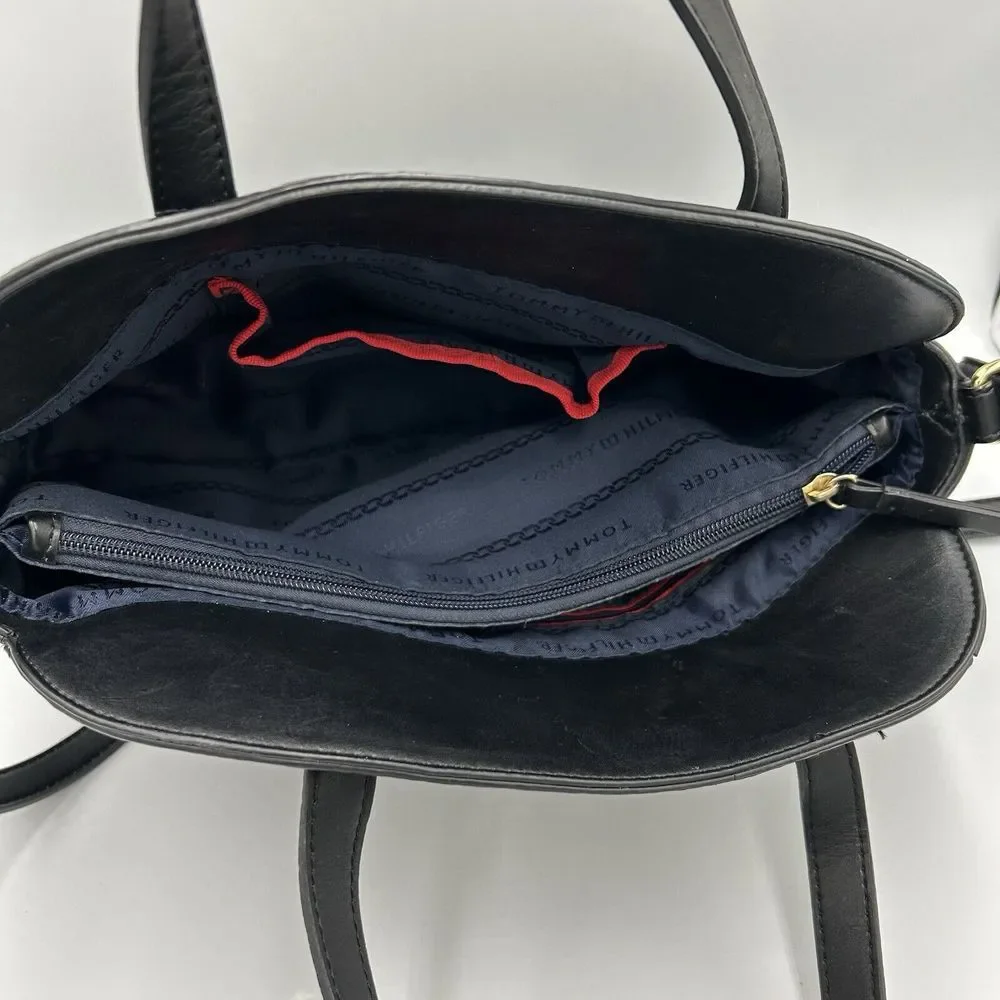Tommy Hilfiger Black‎ Purse with Ajustable Shoulder/Handles Straps